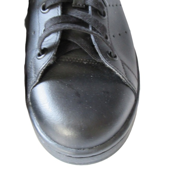 Adidas Stan Smith Black Leather Minimalist Unisex‎ Streetwear Sneaker Size 7 - Picture 10 of 16